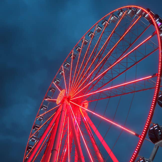 rent our lights at the capital wheel