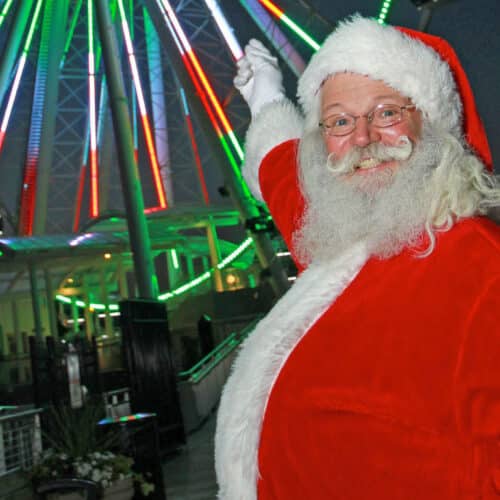 santa visits the capital wheel