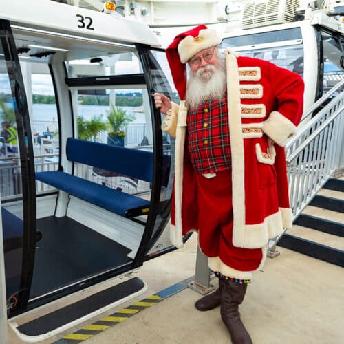 santa visits the capital wheel