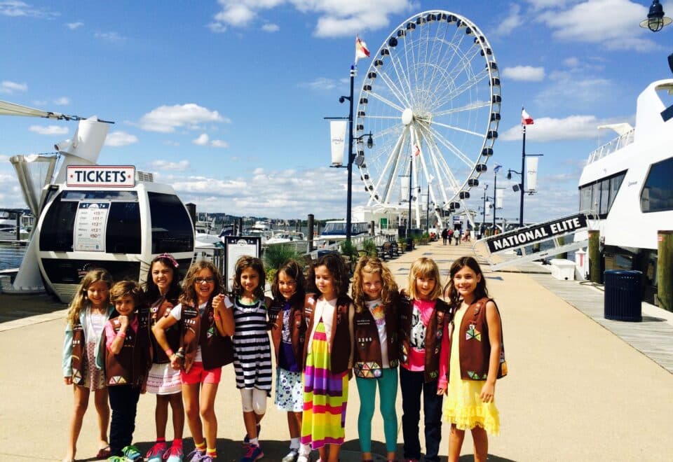 scout groups at the capital wheel