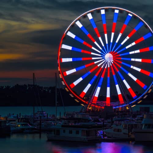 CapitalWHeel Red White Blue